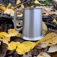 One Pint Antique Finish Lined Pewter Tankard