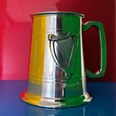 Irish Harp Badge One Pint Pewter Tankard Irish Harp Badge One Pint Pewter Tankard