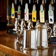 Lion Handle One Pint Pewter Tankard