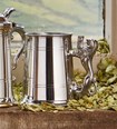 Lion Handle One Pint Pewter Tankard