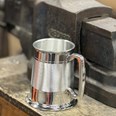 Part Satin Standard One Pint Lined Pewter Tankard
