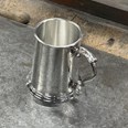 Standard Lined Fancy Handle One Pint Pewter Tankard