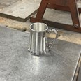 Standard Lined Fancy Handle One Pint Pewter Tankard