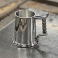 Rope Handle One Pint Pewter Tankard