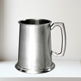 One Pint Antique Finish Pewter Tankard