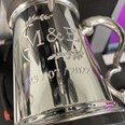 Plain Fancy Handle One Pint Pewter Tankard