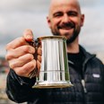 Wortley Pewter And Brass One Pint Tankard Wortley Pewter And Brass One Pint Tankard