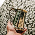 Wortley Pewter And Brass One Pint Tankard