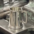 Plain One Pint Heavy Pewter Tankard