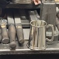 Plain One Pint Heavy Pewter Tankard
