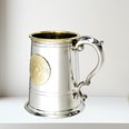 Celtic Gold One Pint Pewter And Brass Tankard Celtic Gold One Pint Pewter And Brass Tankard