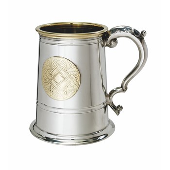 Celtic Gold Pewter And Brass Tankard Celtic Gold Pewter And Brass Tankard