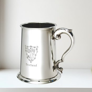 Lion Of Scotland One Pint Pewter Tankard