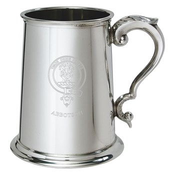 Clan crest Abbotson Choose your Product 1 pint Tankard Clan crest engraved Abbotson