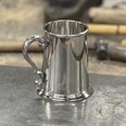 Plain Scroll Handle One Pint Pewter Tankard