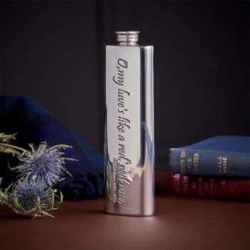 O My Luv Burns Rose Purse Flask