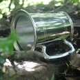 Standard Lined Glass Base One Pint Pewter Tankard