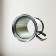 Standard Plain Glass Base One Pint Pewter Tankard