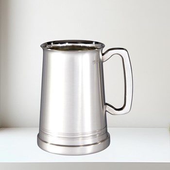 Hereford X Range Heavy Satin One Pint Pewter Tankard Hereford X Range Heavy Satin One Pint Pewter Tankard