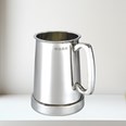 Shilling One Pint Pewter Tankard Glass Base Shilling One Pint Pewter Tankard Glass Base