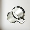 Plain Glass Base One Pint Pewter tankard