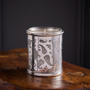 Paisley Pewter Candle Votive Holder
