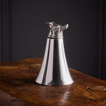 Fox Head 5oz Pewter Jigger Cup