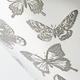 Butterfly Pattern Pewter Vase