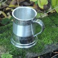 Half Pint Embossed Celtic Band Pewter Tankard
