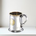 Half Pint Celtic Gold Pewter Tankard