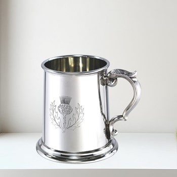Half Pint Thistle Pewter Tankard Half Pint Thistle Pewter Tankard