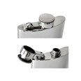 6oz Plain Pewter Kidney Hip Flask With Captive Top