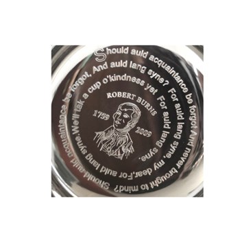 Commemorative Engraved Burns Quaich Burns Special Quaich