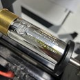 Pewter And Brass 4oz Cartridge Flask