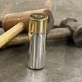 Pewter And Brass 4oz Cartridge Flask