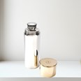 Pewter And Brass 4oz Cartridge Flask Pewter And Brass 4oz Cartridge Flask