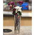 Large Pewter Elipse Vase