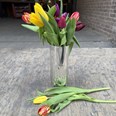 Medium Pewter Elipse Vase