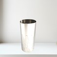 Small Pewter Elipse Vase