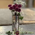 Small Pewter Elipse Vase