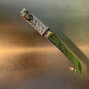 Cast Pewter Mouse Cheese Knife