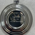 Clay Shot Round Pewter Flask