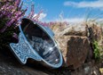 160mm Horn And Pewter Quaich large horn and pewter quaich in heather