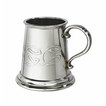 Embossed Celtic Band Pewter Baby Mug Embossed Celtic Band Pewter Baby Mug