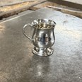 Small Baby Georgian Pewter Baby Mug
