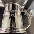 Thistle Handle Quarter Pint Pewter Baby Mug