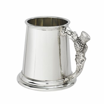 Thistle Handle Pewter Baby Mug Thistle Handle Pewter Baby Mug
