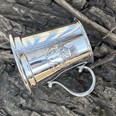 Thistle Stamp Quarter Pint Pewter Baby Mug
