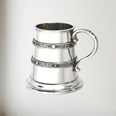 Quarter Pint Double Celtic Bands Pewter Baby Mug