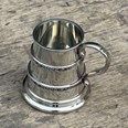 Quarter Pint Double Celtic Bands Pewter Baby Mug